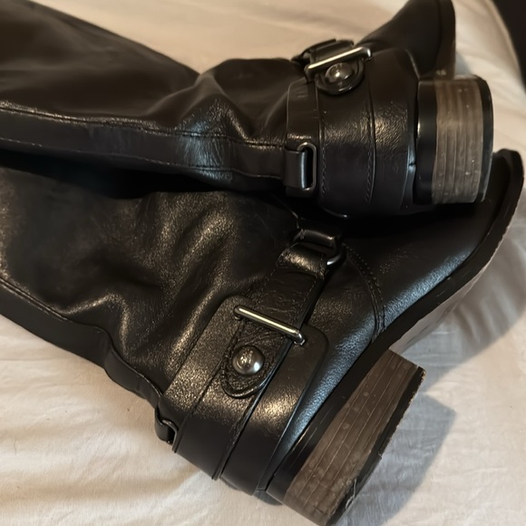 Coach  leather boots great condition. Normal wear on bottom of boots. Size 8 - Picture 5 of 5
